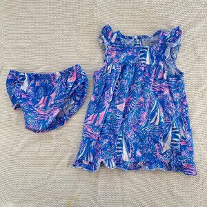 Lilly Pulitzer Baby Toddler Dress w/ Bloomers